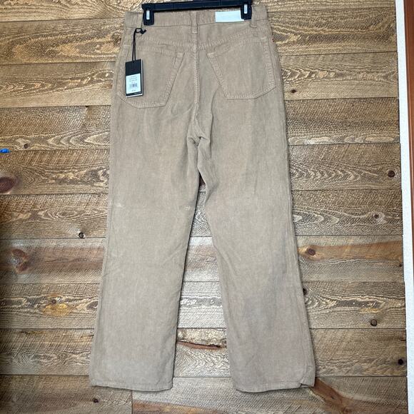 RE/DONE 70's Loose Flare Corduroy Pants in Washed Khaki Size 29 NWT - Picture 5 of 10